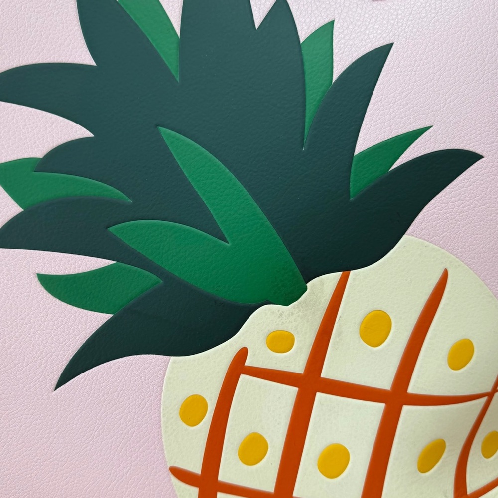 Kate Spade Colada Pineapple Graphic Tote Bag Purse - Picture 3 of 5